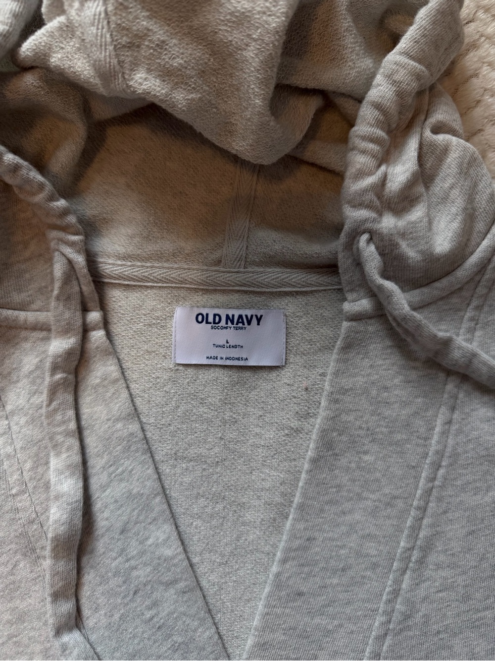 Old Navy Women's Light Heather Gray Hoodie